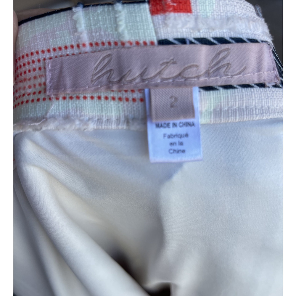 Anthropologie Hutch Willem Skirt Womens 2 A-Line Patchwork Retro 50s Midi Artsy - Picture 8 of 16